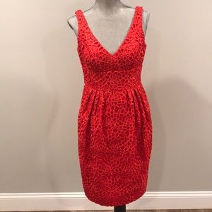 Carmen Marc Valvo Red Cocktail Party Dress 4